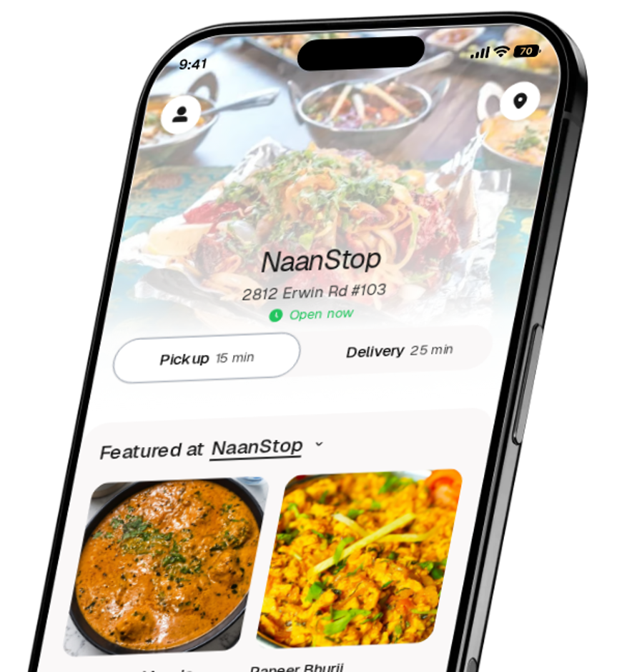 NaanStop app preview