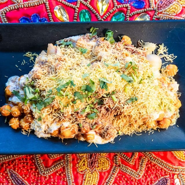 Samosa Chole Chaat.